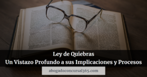 Lee más sobre el artículo Ley de Quiebras: Un Vistazo Profundo a sus Implicaciones y Procesos